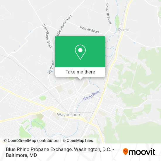 Blue Rhino Propane Exchange map