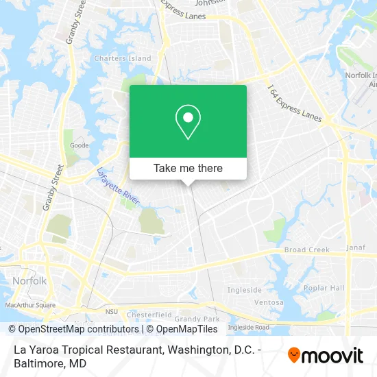 La Yaroa Tropical Restaurant map