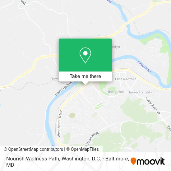 Nourish Wellness Path map