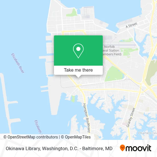 Okinawa Library map