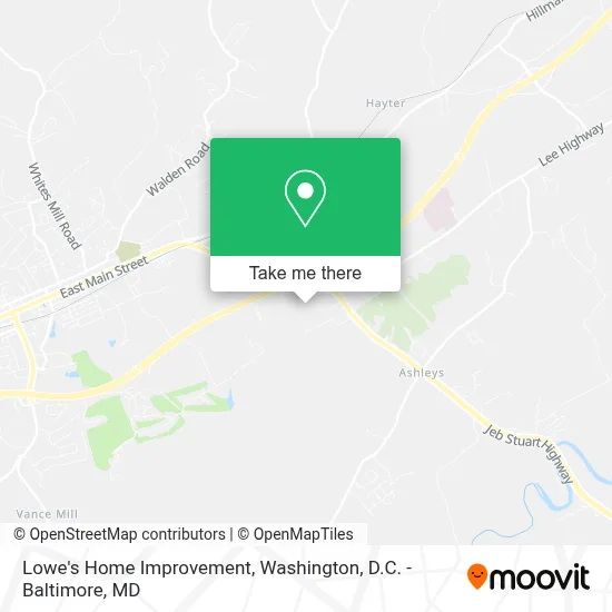 Lowe's Home Improvement map