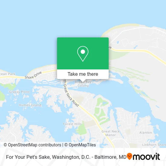 For Your Pet's Sake map