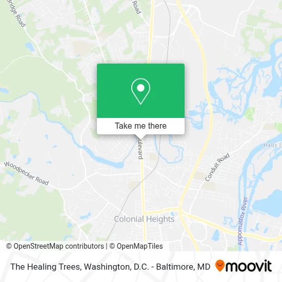 The Healing Trees map