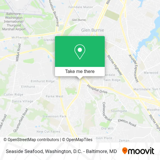 Seaside Seafood map