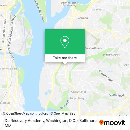 Dc Recovery Academy map