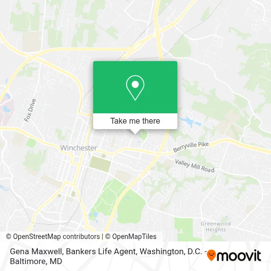 Gena Maxwell, Bankers Life Agent map