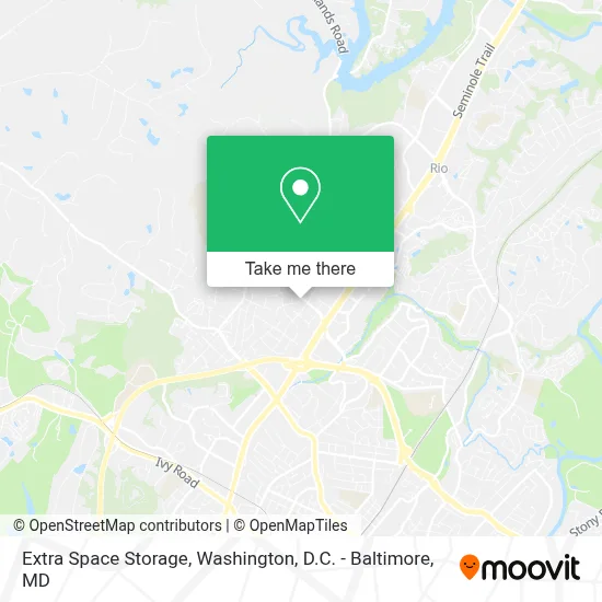 Extra Space Storage map