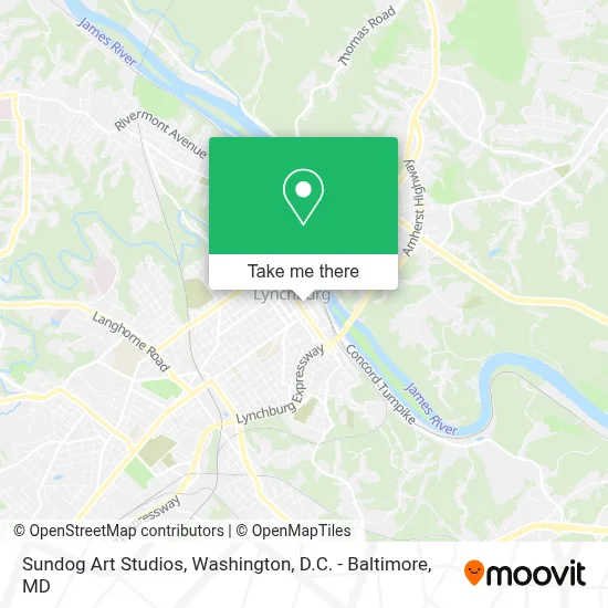 Sundog Art Studios map