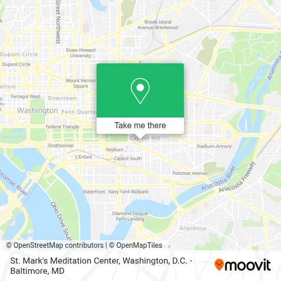 St. Mark's Meditation Center map
