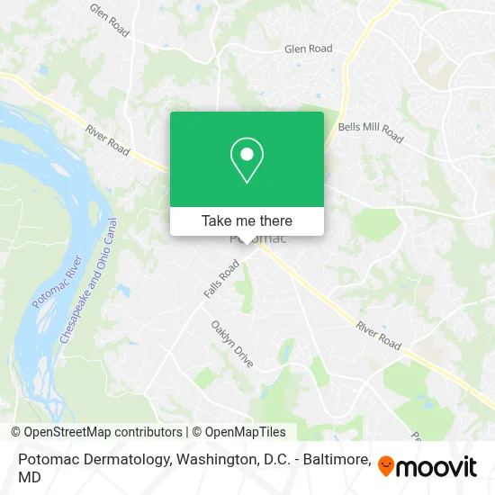 Potomac Dermatology map