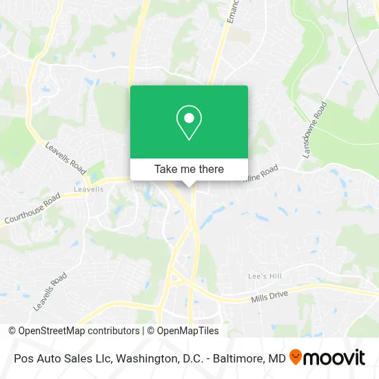 Pos Auto Sales Llc map