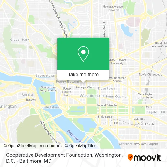 Cooperative Development Foundation map