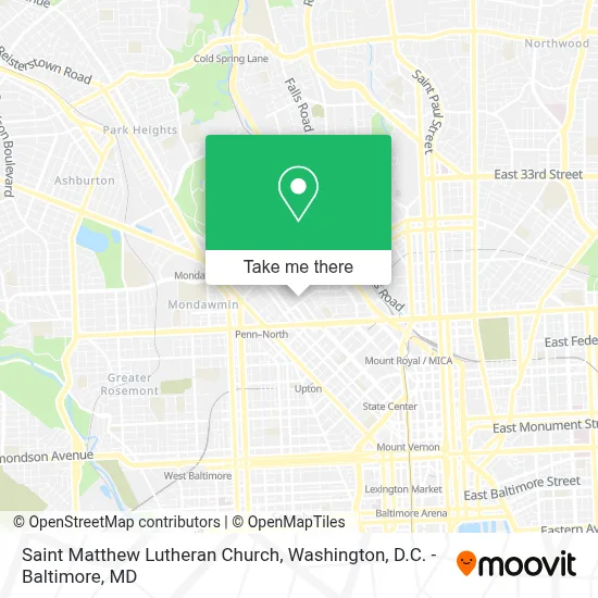 Saint Matthew Lutheran Church map