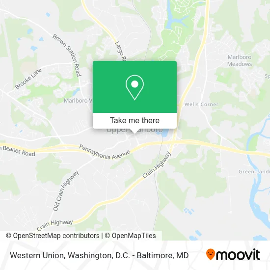 Western Union map
