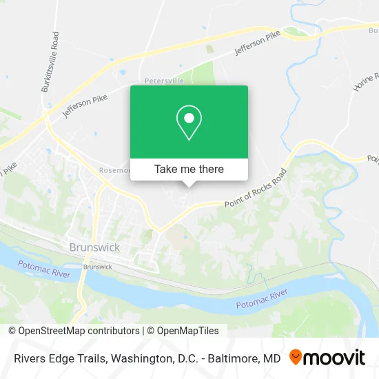 Rivers Edge Trails map