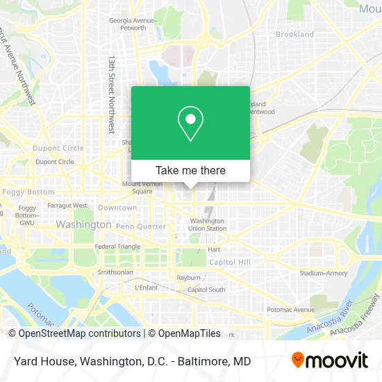 Yard House map