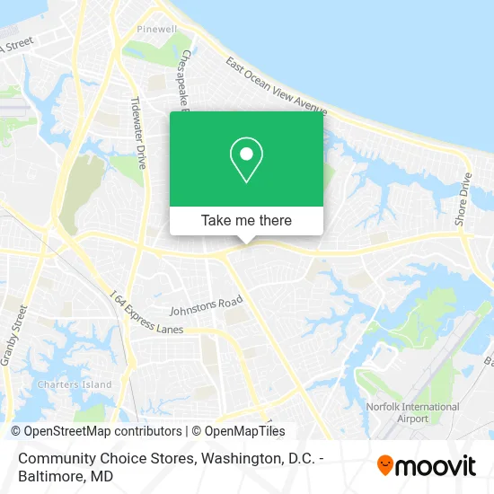 Community Choice Stores map