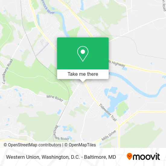 Western Union map