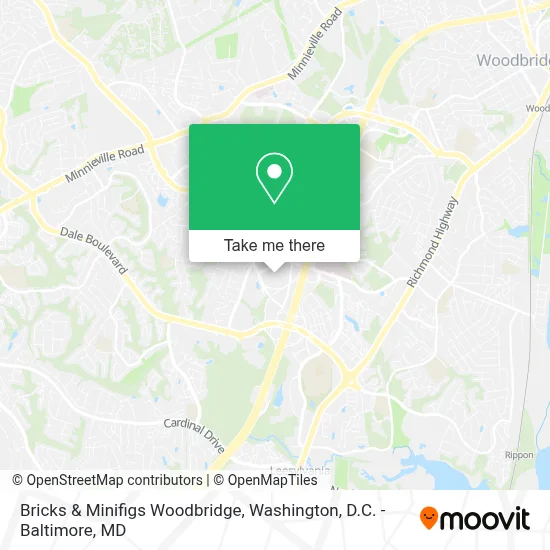 Bricks & Minifigs Woodbridge map