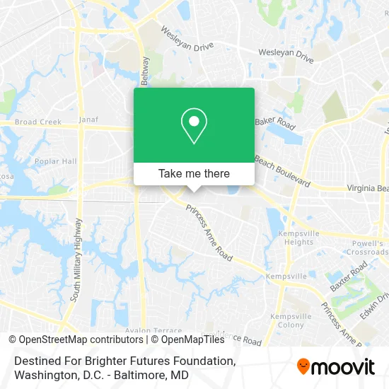 Destined For Brighter Futures Foundation map
