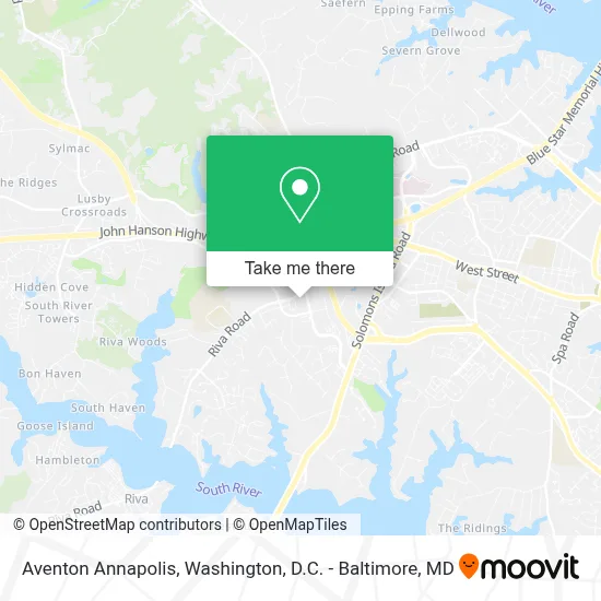 Aventon Annapolis map