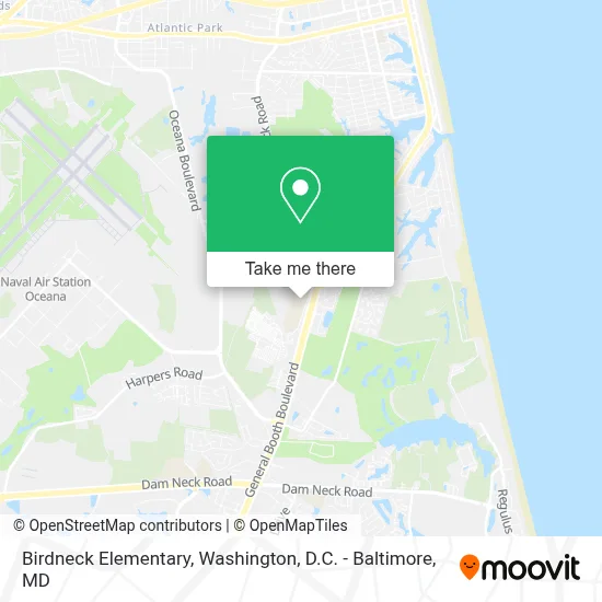 Birdneck Elementary map