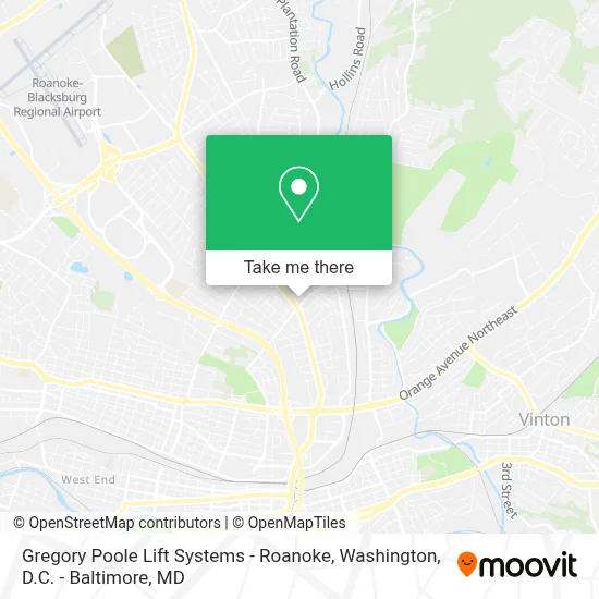 Gregory Poole Lift Systems - Roanoke map