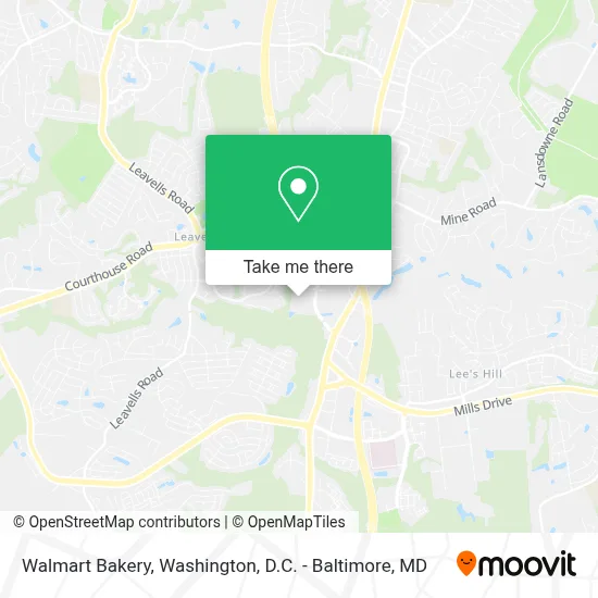 Walmart Bakery map