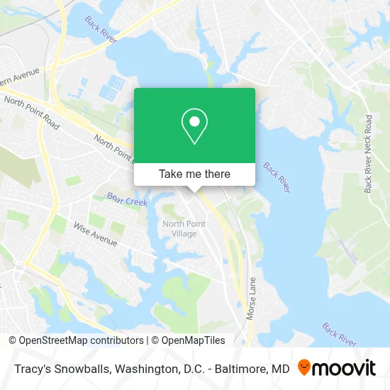 Tracy's Snowballs map