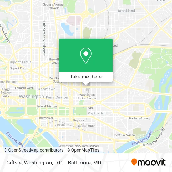 Giftsie map