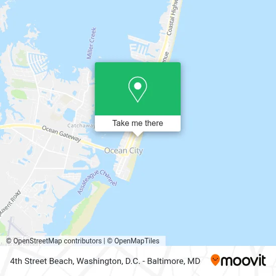 4th Street Beach map
