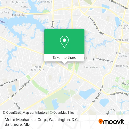 Metro Mechanical Corp. map