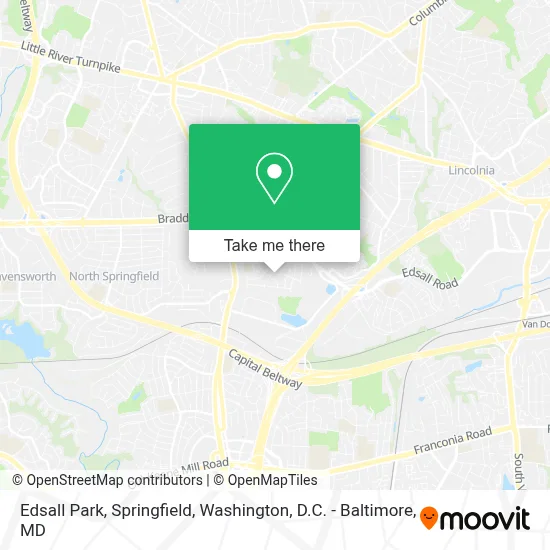 Edsall Park, Springfield map