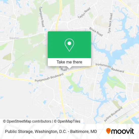 Public Storage map