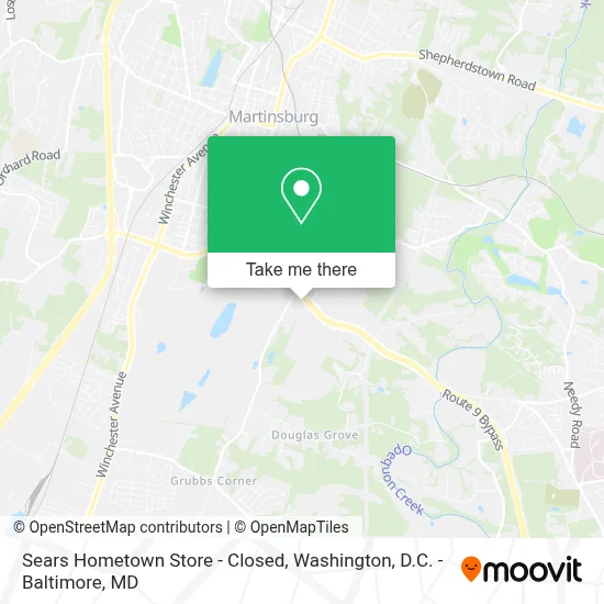 Sears Hometown Store - Closed map