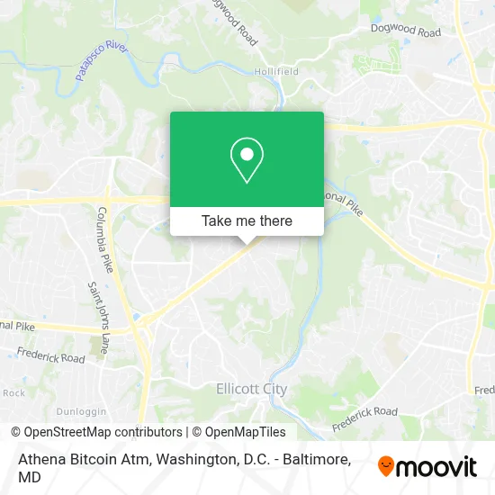 Athena Bitcoin Atm map