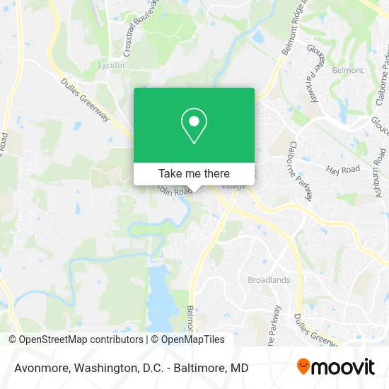 Avonmore map