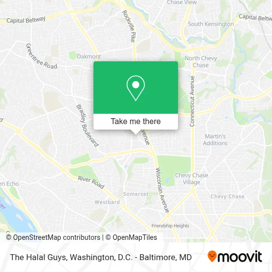 The Halal Guys map