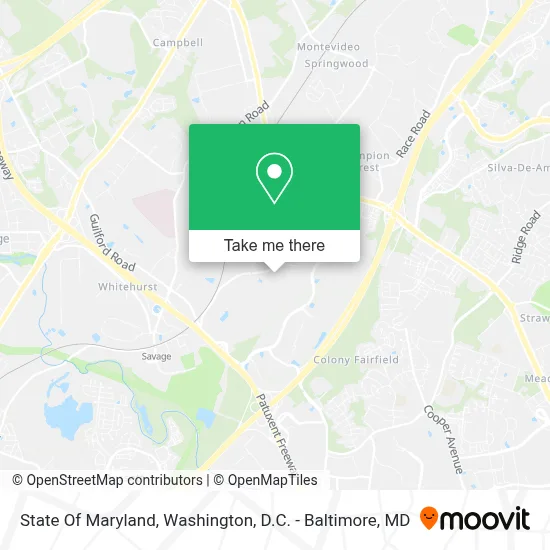 State Of Maryland map