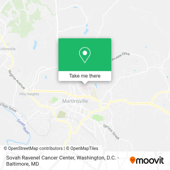 Sovah Ravenel Cancer Center map