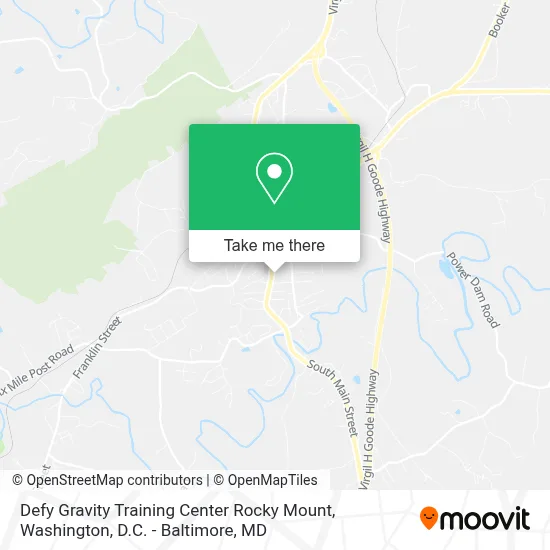 Defy Gravity Training Center Rocky Mount map