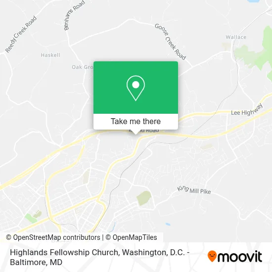 Highlands Fellowship Church map