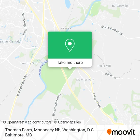 Thomas Farm, Monocacy Nb map
