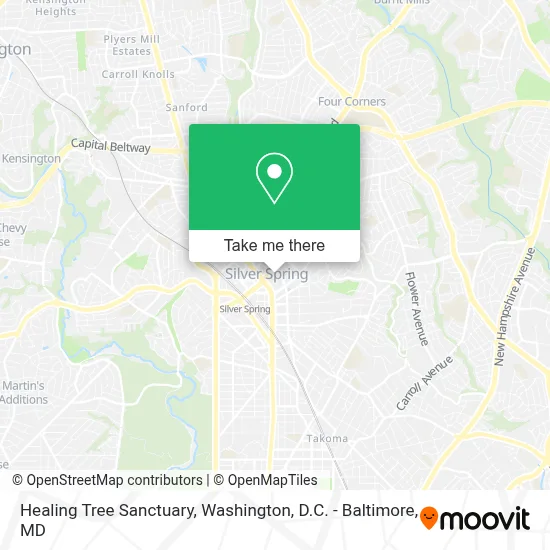 Healing Tree Sanctuary map