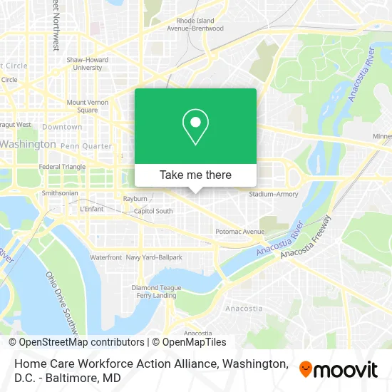 Home Care Workforce Action Alliance map