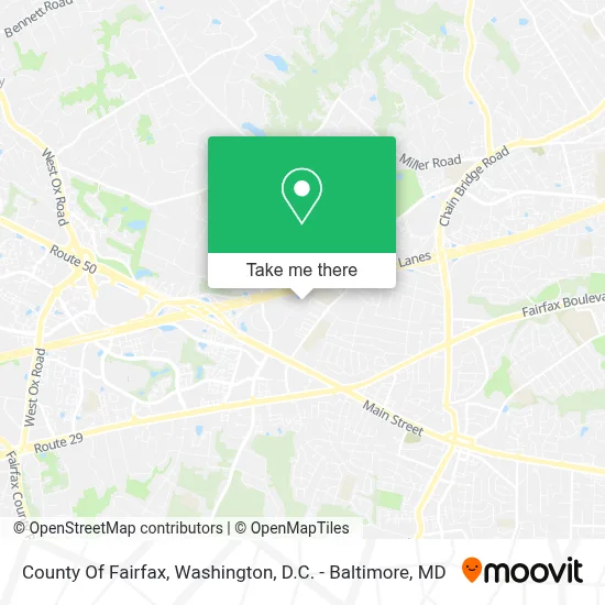 County Of Fairfax map