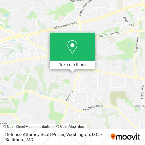 Defense Attorney Scott Porter map