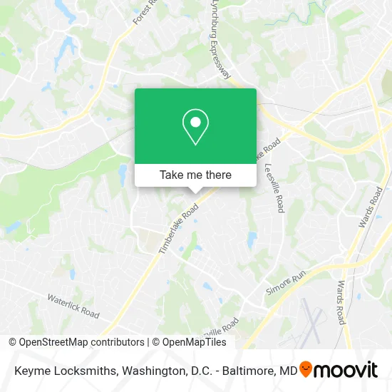 Keyme Locksmiths map