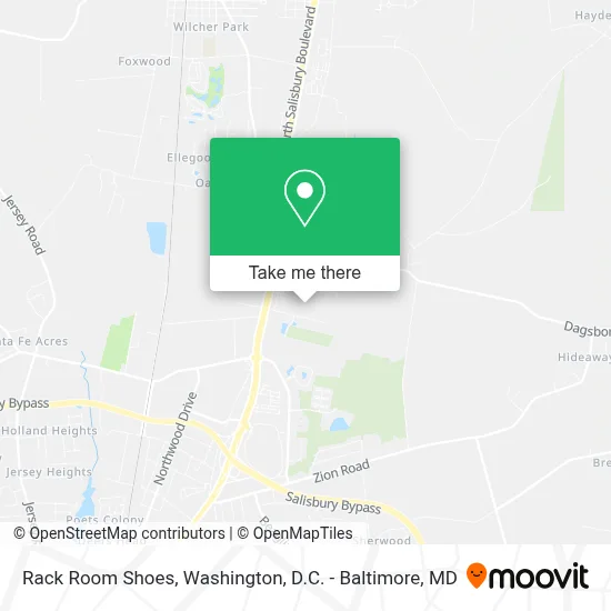 Rack Room Shoes map