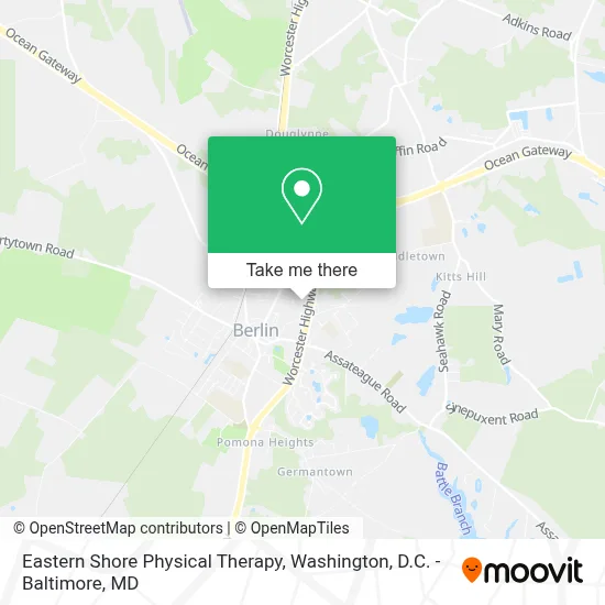 Eastern Shore Physical Therapy map